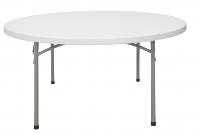 Plastic folding tables are lightweight and economical