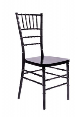 Black Resin inner steel core chiavari