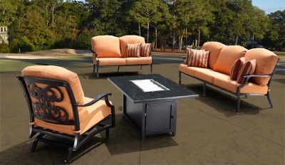 outdoor seating space