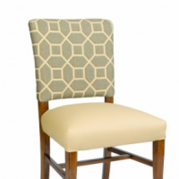 Fully upholstered chairs made in arm side or barstool sets