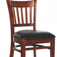 wood chairs for restaurant seating, commercial wood with upholstered seat or solid wood seat