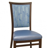 3023 Wood Look Modern Stack Chair