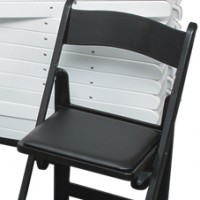 Resin folding chair black, Palmer Snyder Chairs, PRE Resin Chairs, Drake Chairs