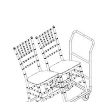 chiavari transport, chiavari storage, transport cart