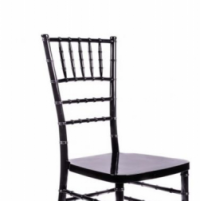 Black Resin inner steel core chiavari