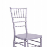 Silver resin inner steel core chiavari