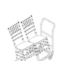 chiavari transport, chiavari storage, transport cart