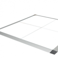 Seamless dance floor panels in black and white