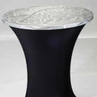 Silver Swirl Cocktail Aluminum Hard Top