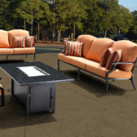casual outdoor seating area