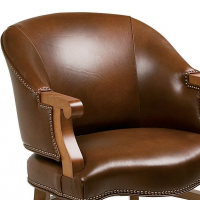 Leather Club Chair adds distinct design to any area