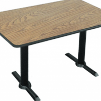 restaurant tables with bases for secure seating