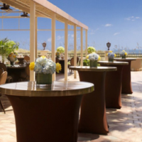 Aluminum tables have a lifetime warranty and are perfect indoors and outdoors