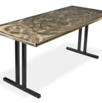 Aluminum Swirl Banquet Table