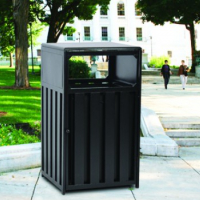 Attractive Waste receptacles that stand up to weather conditions