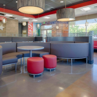 Drum Seating, upholstered contemporary Seating