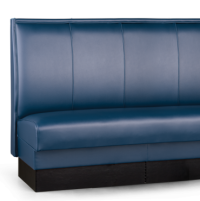 Upholstered Banquette Booth with Stitched Panel
