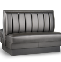 Upholstered 6 Channel Double Booth