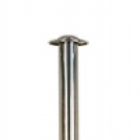 Flat Stanchion head in chrome or gold