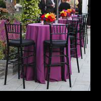 Purple cover w stools