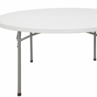 Plastic folding tables are lightweight and economical