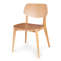 Wood Saddle Back Chair