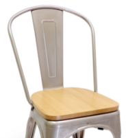 Tolix Style Metal Clear Coat Chair