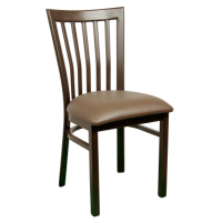Vertical Slat Metal Chair