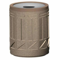 Concrete Trash Receptacle