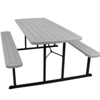 Grey Folding Picnic Table