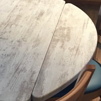 custom drop leaf table, round table, square table, custom laminate table